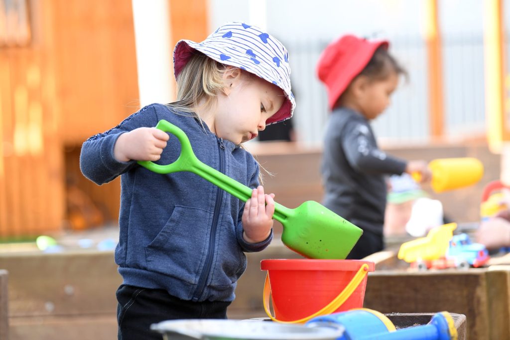 Natural play encouraging children to participate - Evolving Minds Early Learning Wooloowin